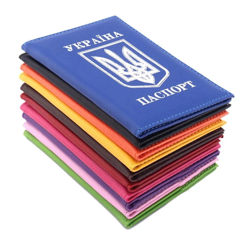 Ukrainian PU Leather Passport Cover & Card Holder Passport Cover Richie's