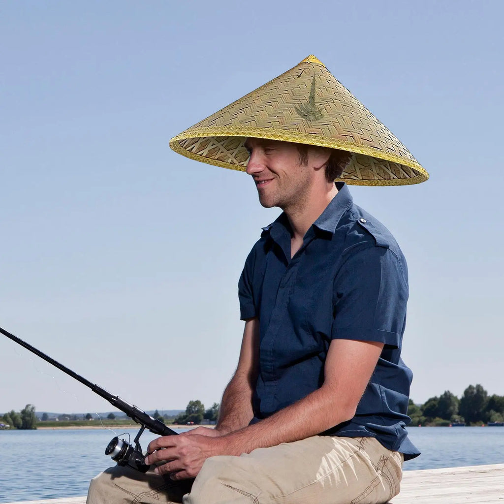 Handmade Chinese Straw Hat – Foldable, Adjustable, Breathable Straw Sun Hat Richie's
