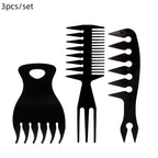Men's Styling Comb Set – Wide Tooth, Texture & Anti-Static Hair Styling Comb Set Richie's 3PCS