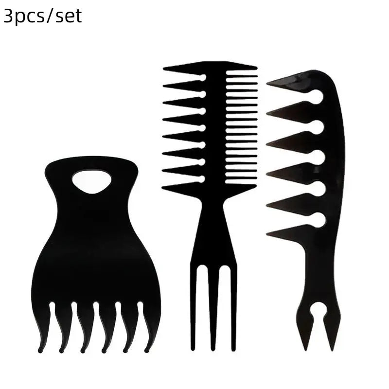 Men's Styling Comb Set – Wide Tooth, Texture & Anti-Static Hair Styling Comb Set Richie's 3PCS