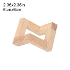 Wood Crystal Ball Holder & Moon Lamp Display Stand Base Display Stand Richie's 6cmx6cm