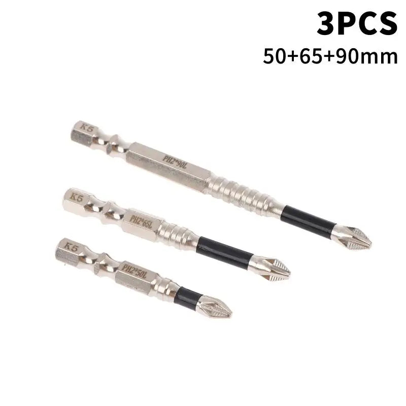 PH2 Impact Driver Bit Set | Magnetic Non-Slip 25–150mm K5 Steel Impact Driver Bit Set Richie's A1