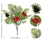 Red Berry Christmas Pine Branch Artificial Wreath Decoration Artificial Christmas Decor Richie's 4