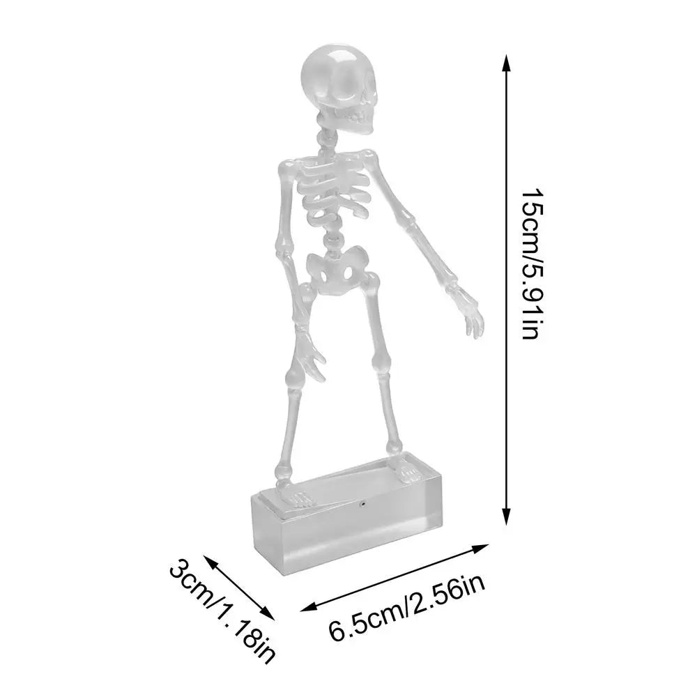 Dancing Skeleton Aquarium Bubbler Decoration with Air Hose Aquarium Bubbler Ornament Richie's Clear