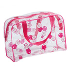 Mesh Shower Bag Portable Travel Toiletry & Makeup Pouch Toiletry Bag Richie's red 25x17x9cm