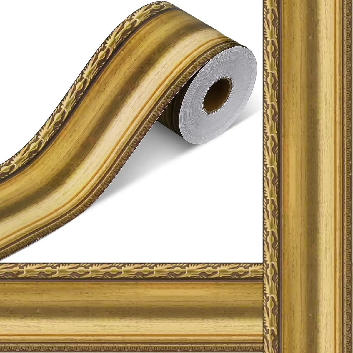 Gold Bulletin Board Border Sticker 10m Self-Adhesive Trim Decorative Border Trim Richie's ZC90 1roll