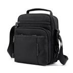Men's Nylon Messenger Bag Lightweight Crossbody Shoulder Bag Messenger Bag Richie's black