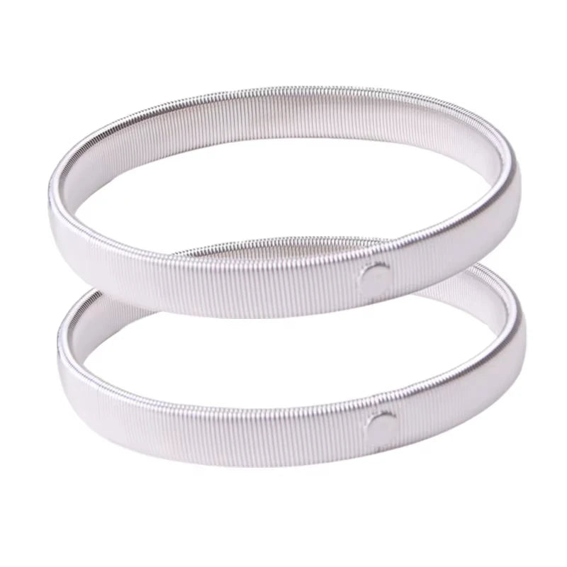 Elastic Shirt Sleeve Holders Metal Armbands – 1 or 2 Pack Sleeve Holder Armband Richie's Silvery-2Pcs