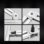 KANDE Movable Aluminum Profile Hinge 20/30/40 Angle Connector Aluminum Profile Hinge Richie's