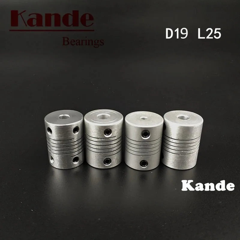 Kande D19L25 Aluminium Flexible Shaft Coupler for 3D Printers Flexible Shaft Coupler Richie's