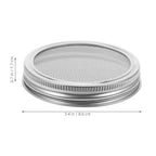 3-Pack Stainless Steel Sprouting Lids for Wide Mouth Mason Jars Mason Jar Sprouting Lids Richie's 8.6X8.6X1.7CM 1