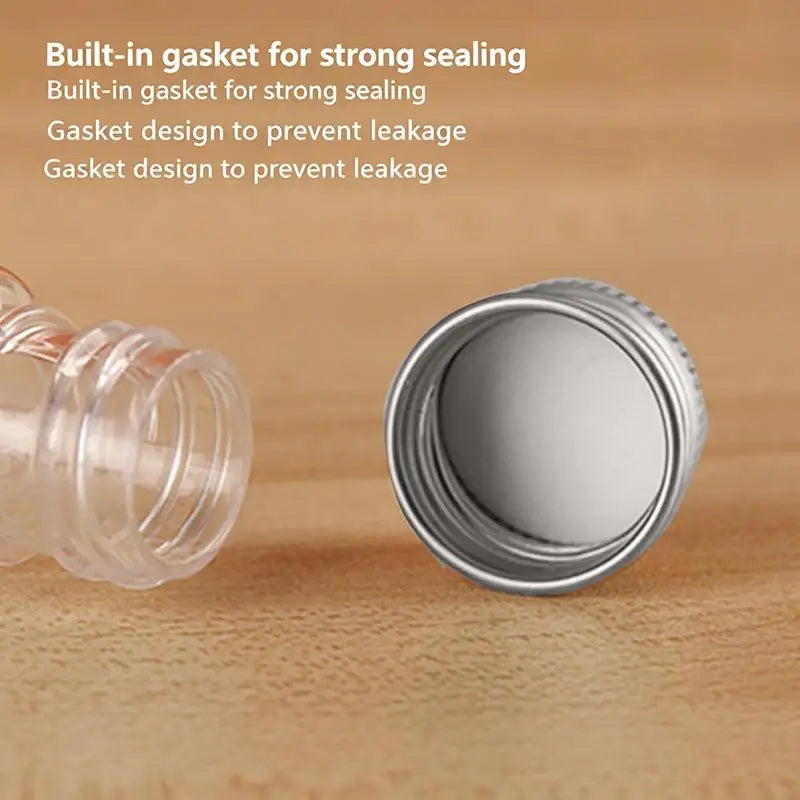 Clear Plastic Bottles with Aluminum Cap – 5ml to 500ml Cosmetic Storage Bottles Richie's