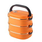3-Layer Stainless Steel Lunch Box 2700ml | Thermal Food Container Thermal Lunch Box Richie's
