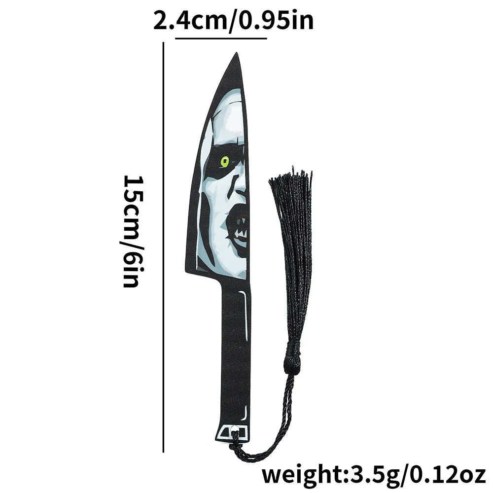 Gothic Bookmark with Black Tassel | Horror Halloween Gift Gothic Bookmark Richie's A 1pc