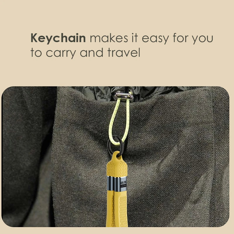 USB4 Type-C Cable 40Gbps 8K 240W PD E-Marker + Keychain USB-C Cable Richie's