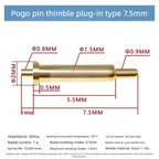 DIP SMD Double Spring PCB Pogo Pin Connectors 20/50/100 Pcs