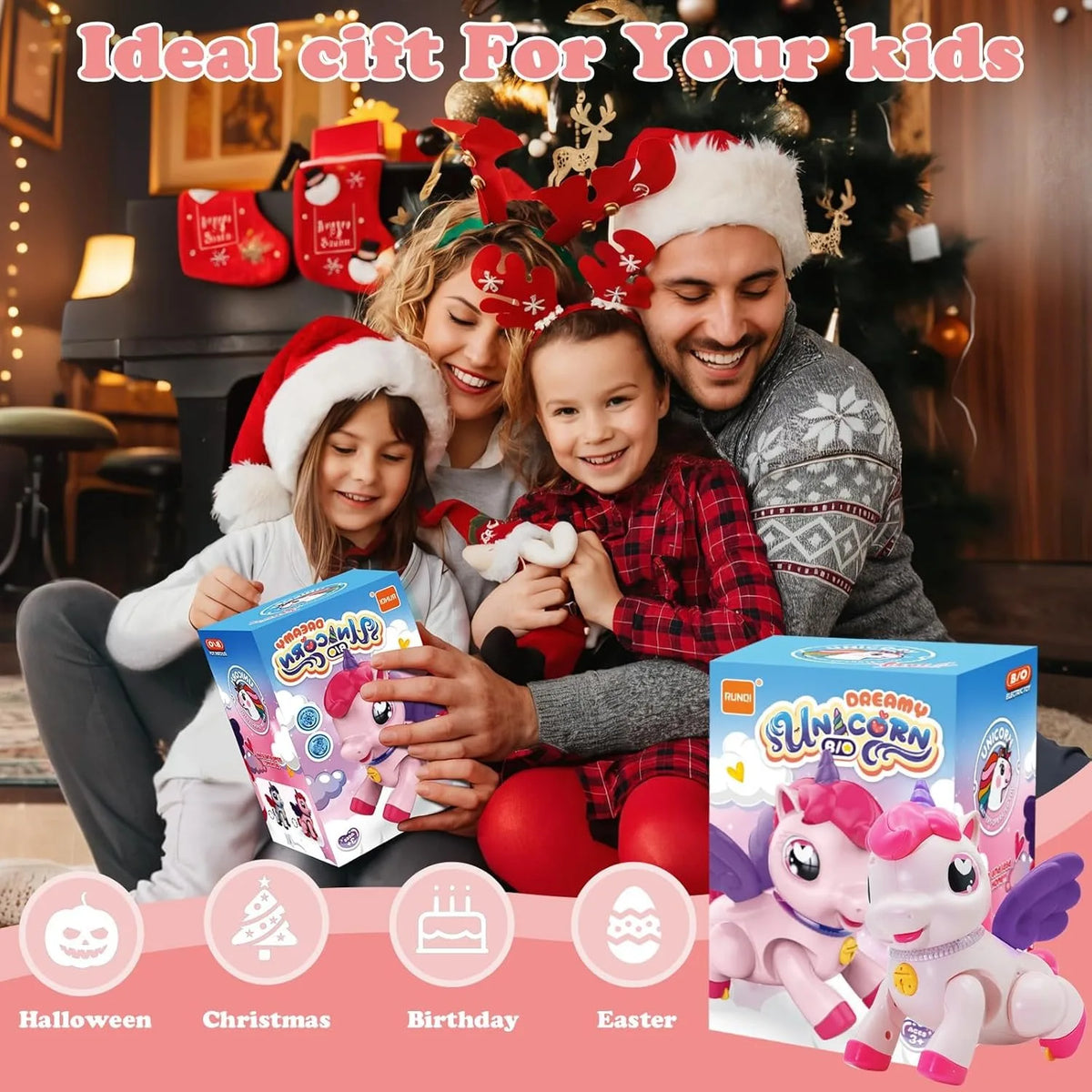 Unicorn Pegasus Toy with Lights & Music – Girls Fantasy Gift Kids Fantasy Toy Richie's