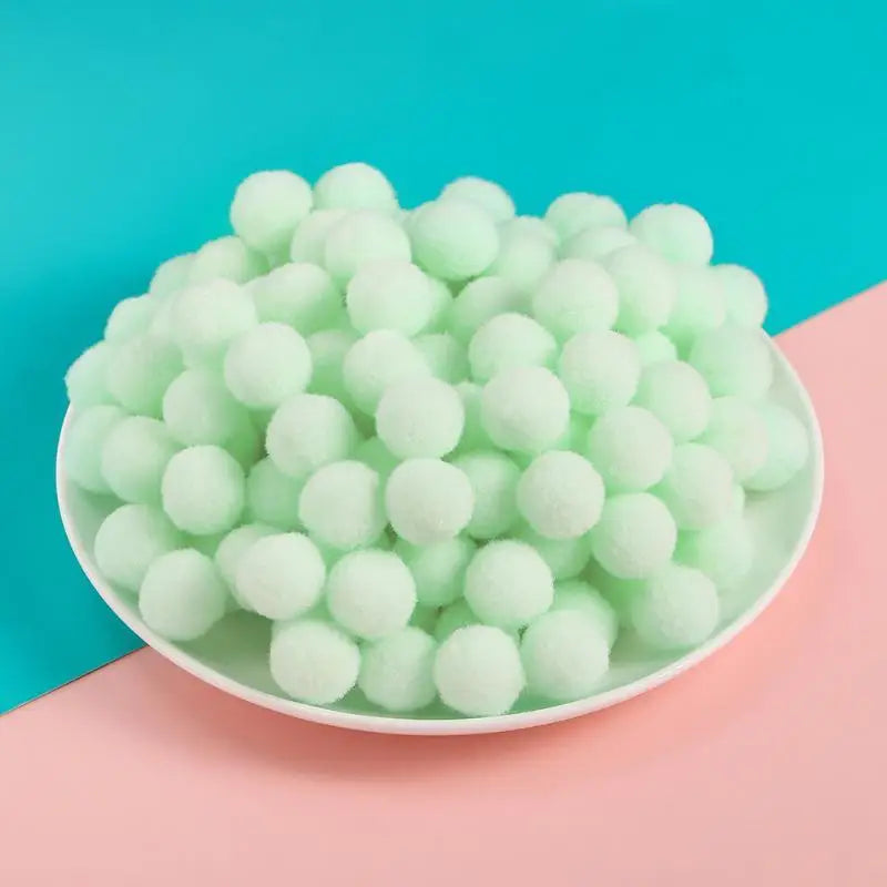 50Pcs Multicolored Polyester Pom Pom Balls – DIY Craft Supplies DIY Craft Pom Poms Richie's A49