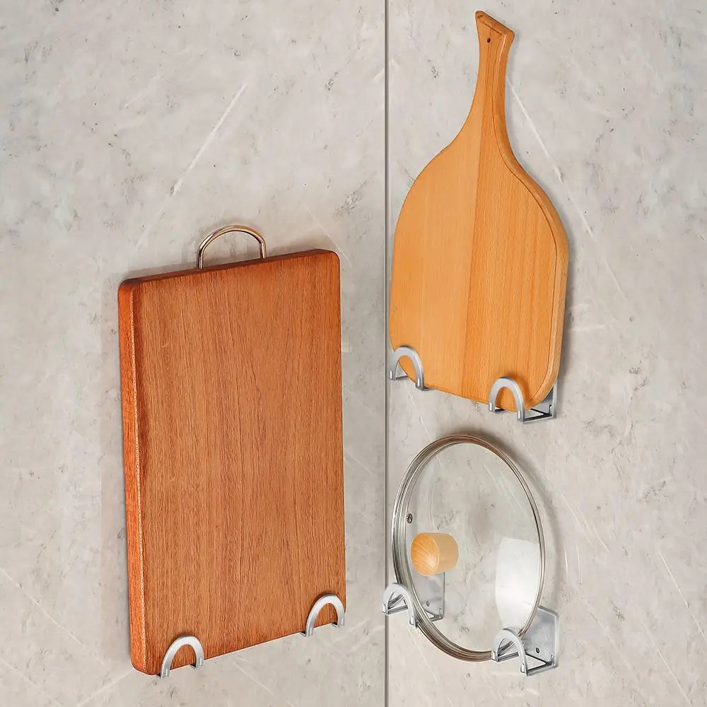No-Drill Curtain Rod Holder Wall Mount Clamp Hook – 2pcs Curtain Rod Holder Richie's