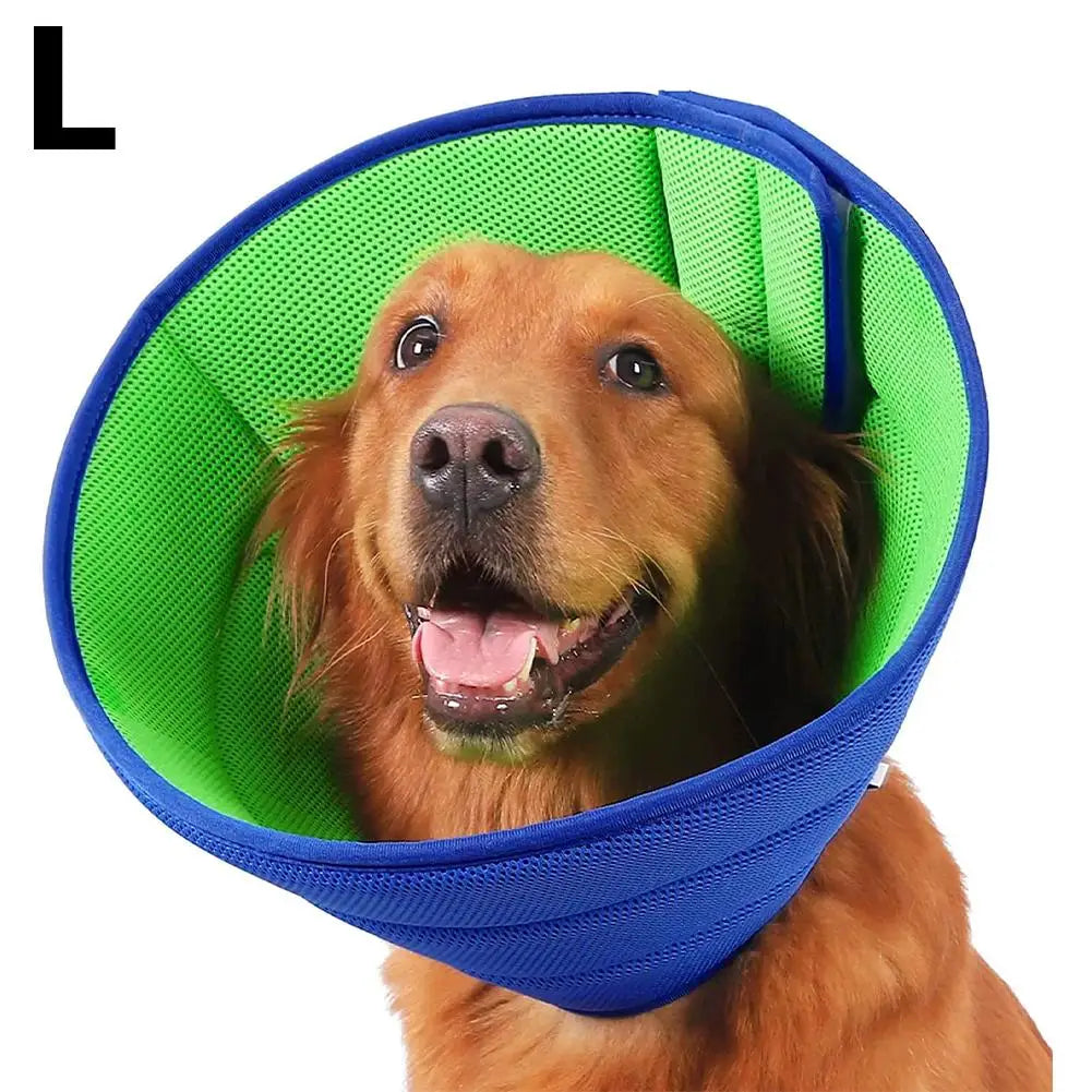 Soft Mesh Pet Recovery Collar Cone for Dogs & Cats | 4 Sizes Pet Recovery Collar Richie's L