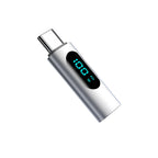 100W PD USB-C Adapter LED Power Display Fast Charging | FUCHU USB-C Charging Adapter Richie's Silver