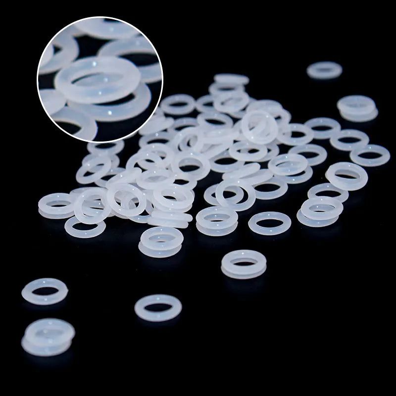 50PCS VMQ Silicone O-Ring Gasket Set CS1.2mm OD 5–13mm Silicone O-Ring Set Richie's