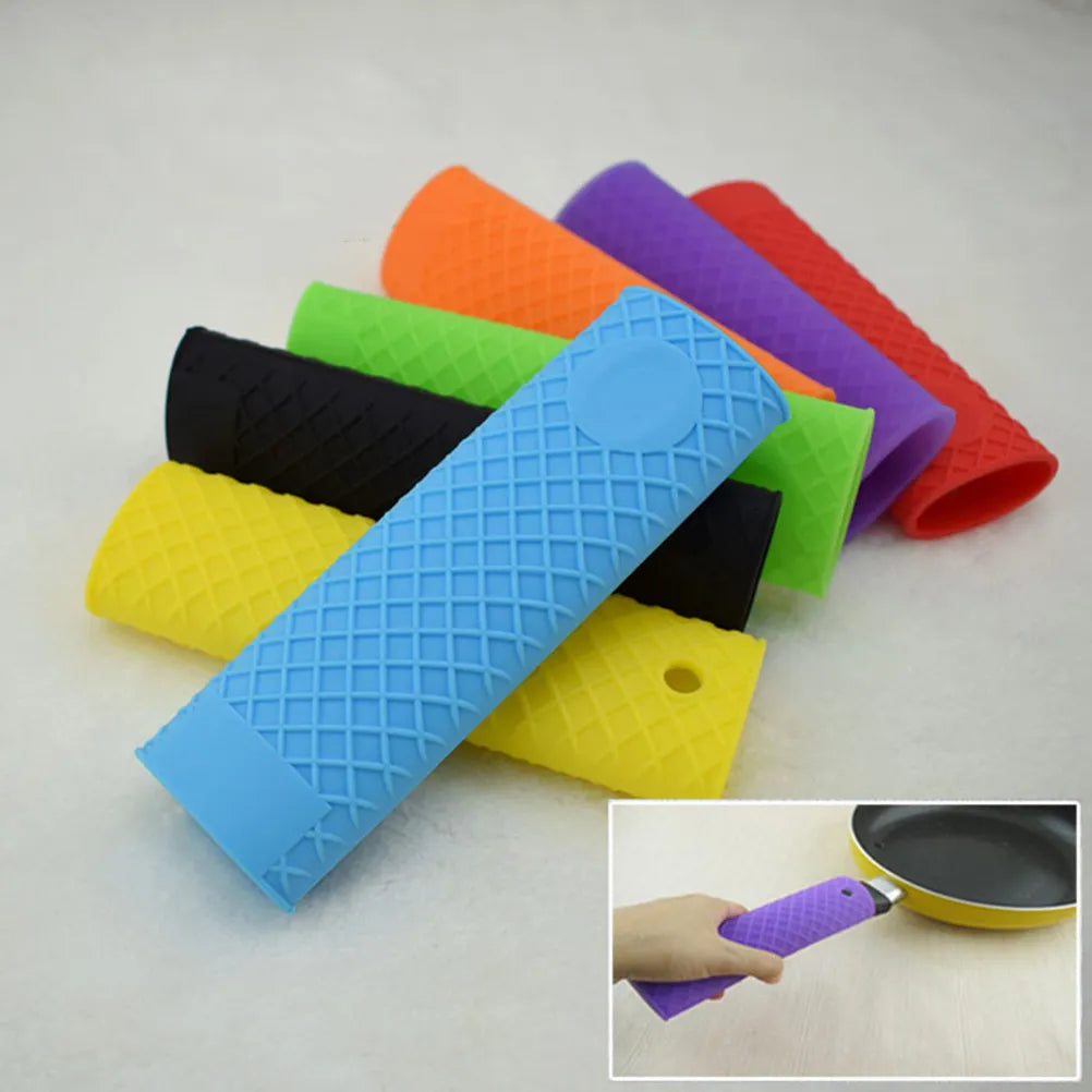 Silicone Hot Handle Holder – Heat Resistant Pan Cover Silicone Handle Holder Richie's