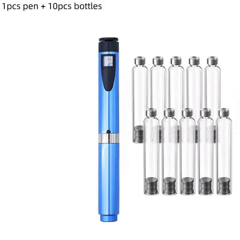 Magic Tattoo Pen Kit with Cartridges & Sterile Bottles | Pro Set Tattoo Pen Kit Richie's 1Set-Dark blue