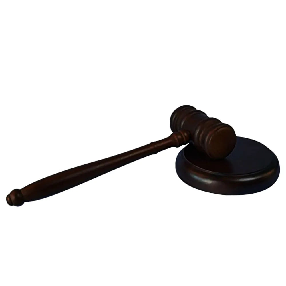 Handcrafted Walnut Wood Judge Gavel & Sound Block Set Wooden Gavel Set Richie's
