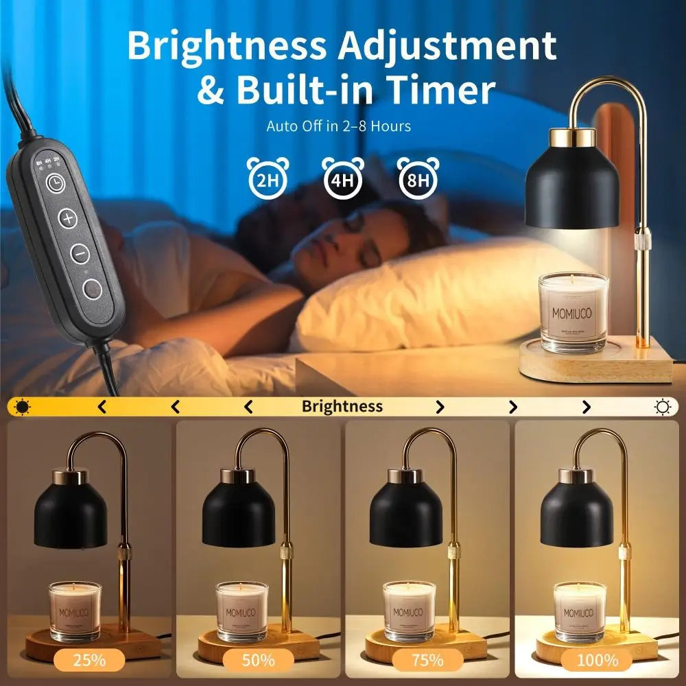 Candle Warmer Lamp with Timer & Dimmer | Adjustable Height Candle Warmer Lamp Richie's