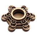 Lotus Wooden Crystal Ball Base | Meditation Decor Stand Crystal Display Stand Richie's Style 2