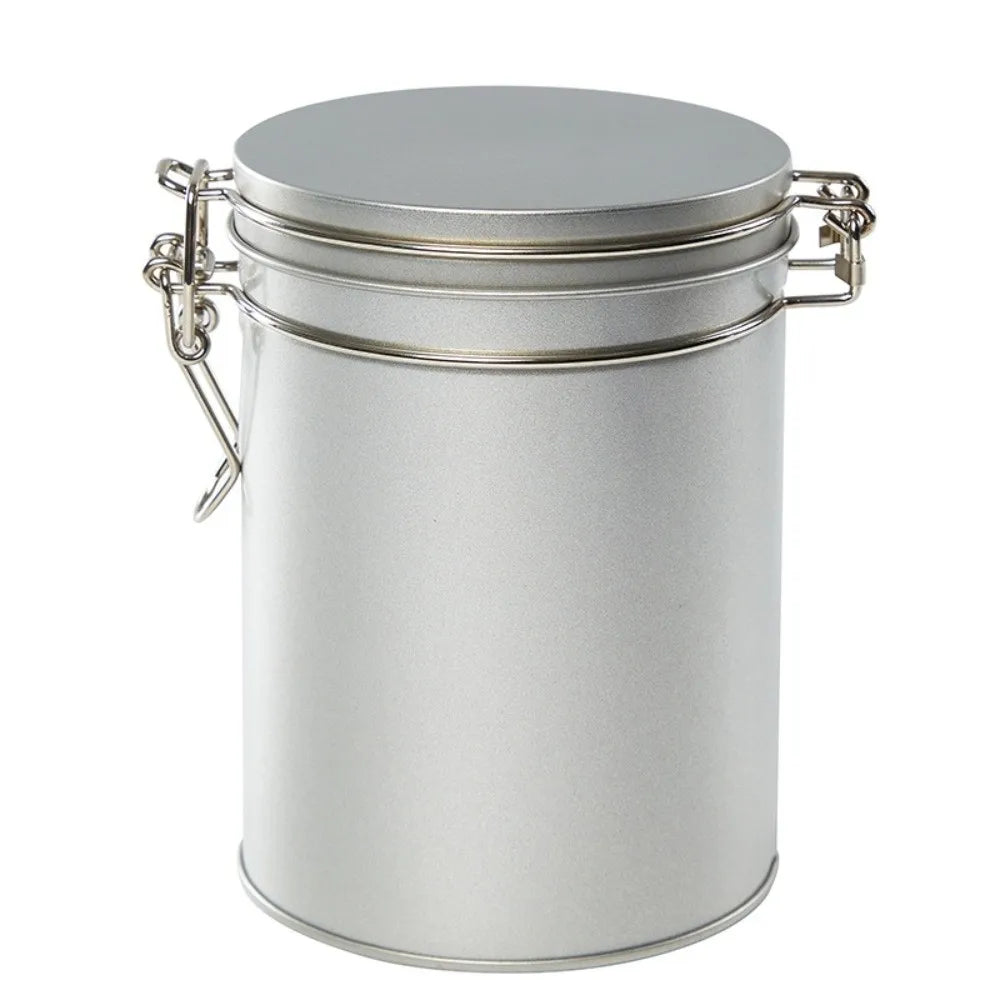 Vacuum Sealed Stainless Steel Coffee & Tea Storage Canister Food Storage Canister Richie's Type1-silver