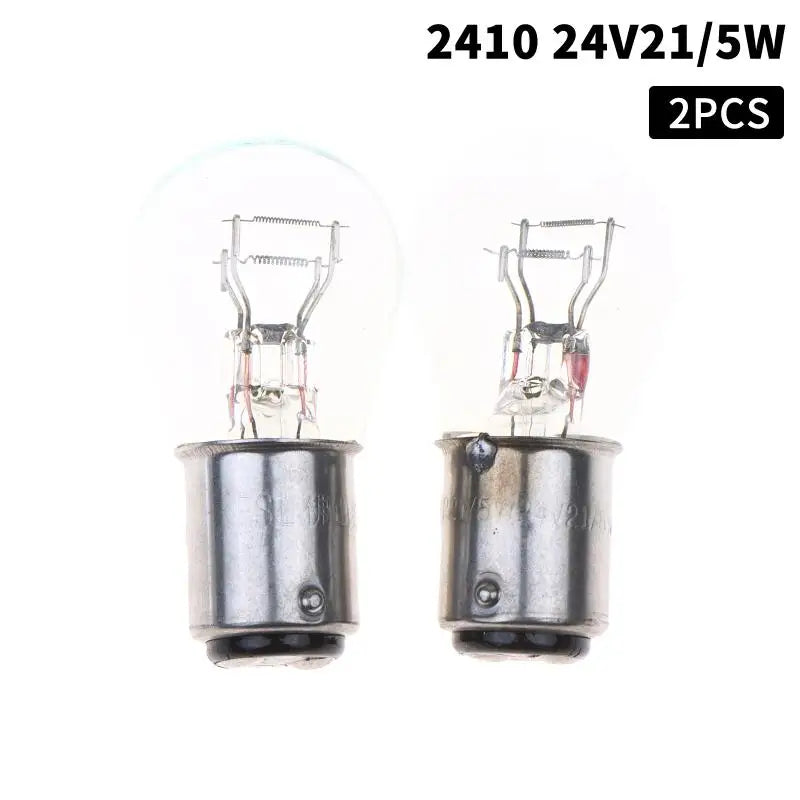 2-Pack Halogen Car Bulbs 1157 1141 12V/24V Amber & Clear Halogen Car Bulbs Richie's A7