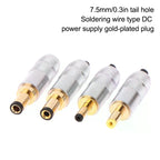 Gold Copper DC Power Plug Male Connector – 4 Sizes DC Power Connector Richie's