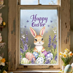Easter Rabbit Flower Wall Stickers – Removable PVC Decals Wall Stickers Richie's