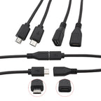 5Pcs Micro USB 2/4 Pin Male Female Connector DIY Charging Cable USB Connector Kit Richie's