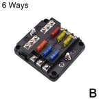 6/12 Way Waterproof Blade Fuse Block with LED Indicator 12V–32V Blade Fuse Block Richie's B