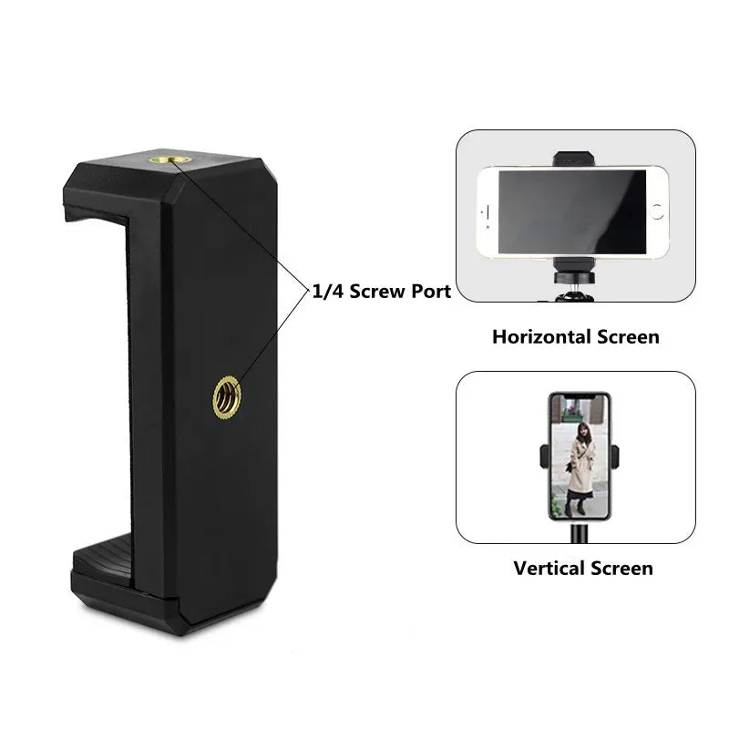 Universal Smartphone Tripod Mount Adapter – 360° Rotating 1/4" Phone Tripod Adapter Richie's a