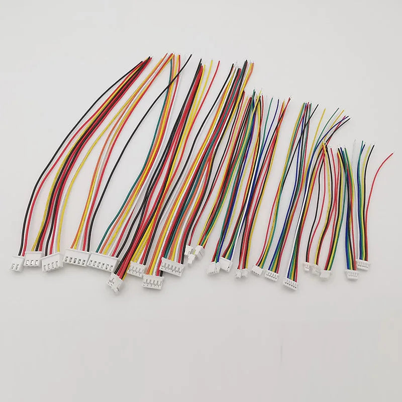 10Pcs JST Female Connectors SH GH PH XH 2–6 Pin Wire Cables Wire Cable Connector Richie's