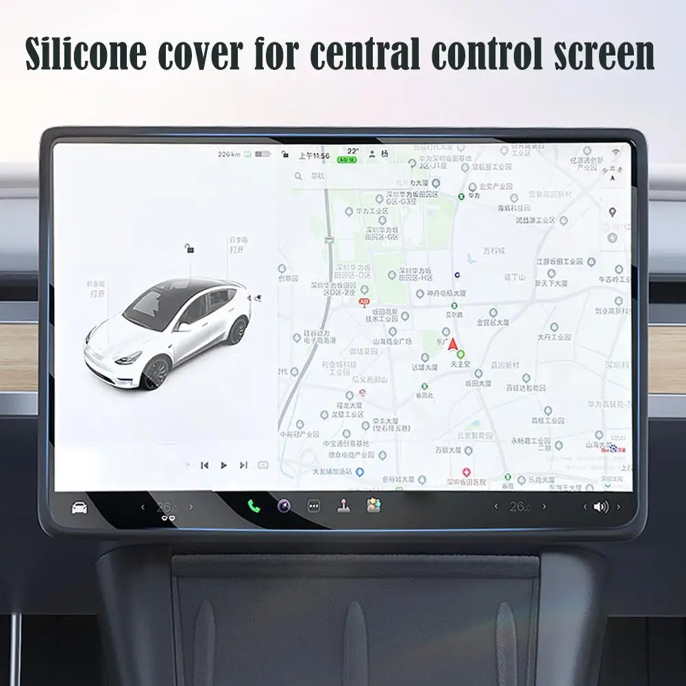Tesla Model Y Juniper 2026 16" Screen Protector Silicone Frame Screen Protector Frame Richie's