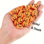 Halloween Mini Resin Pumpkin Charms – Flatback DIY Craft Decor Resin Craft Charms Richie's