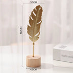Golden Ginkgo Leaf Metal Ironwork Home Decor Ornament Home Decor Ornament Richie's