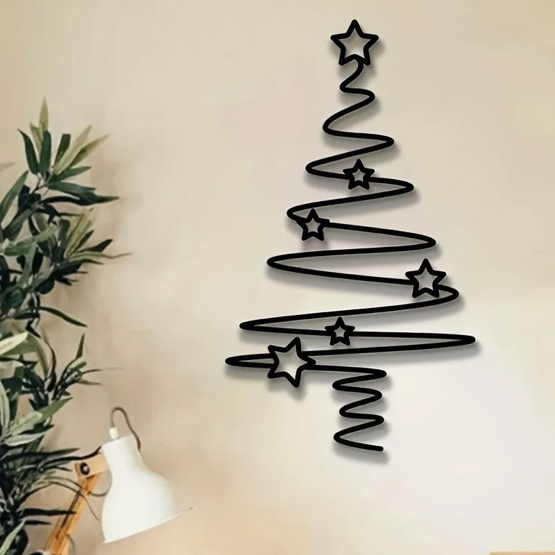 Metal Christmas Tree Wall Art – Indoor & Outdoor Holiday Decor Christmas Wall Decor Richie's