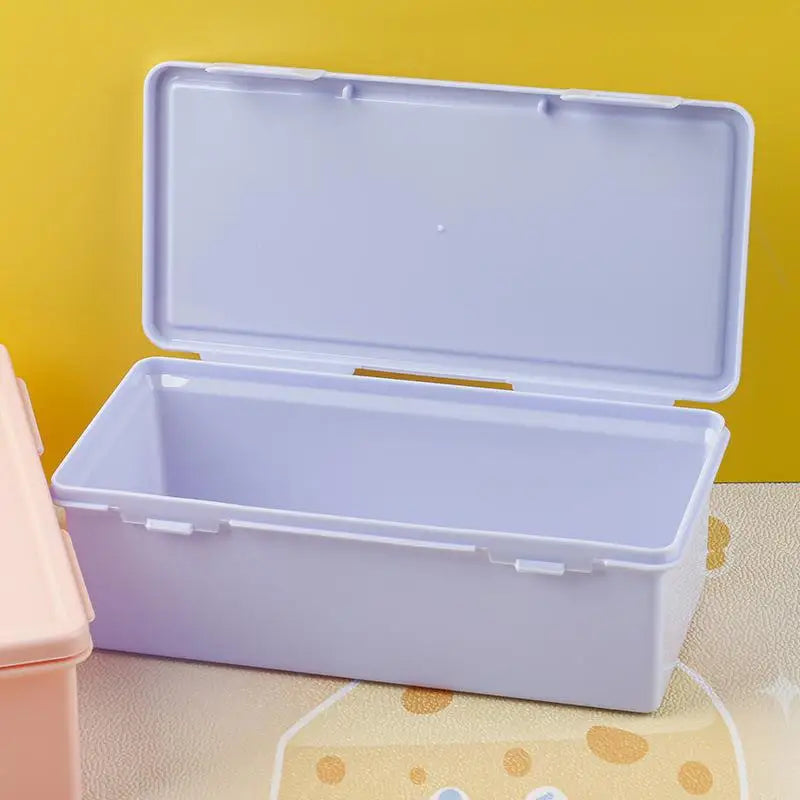Large Capacity Plastic Pencil Box with Lid – School & Office Pencil Box Organizer Richie's