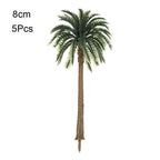 5Pcs Miniature Coconut Palm Tree Models for DIY Micro Landscape Miniature Landscape Model Richie's 8cm