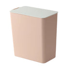Mini Desktop Trash Can with Lid – Compact PP Waste Bin Desktop Trash Can Richie's Pink
