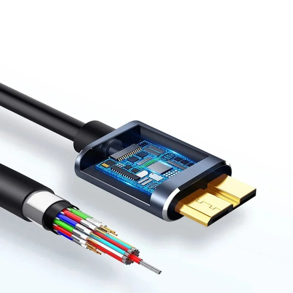 USB 3.0 Type-C to Micro-B Hard Drive Cable | Data Sync Cord USB Hard Drive Cable Richie's