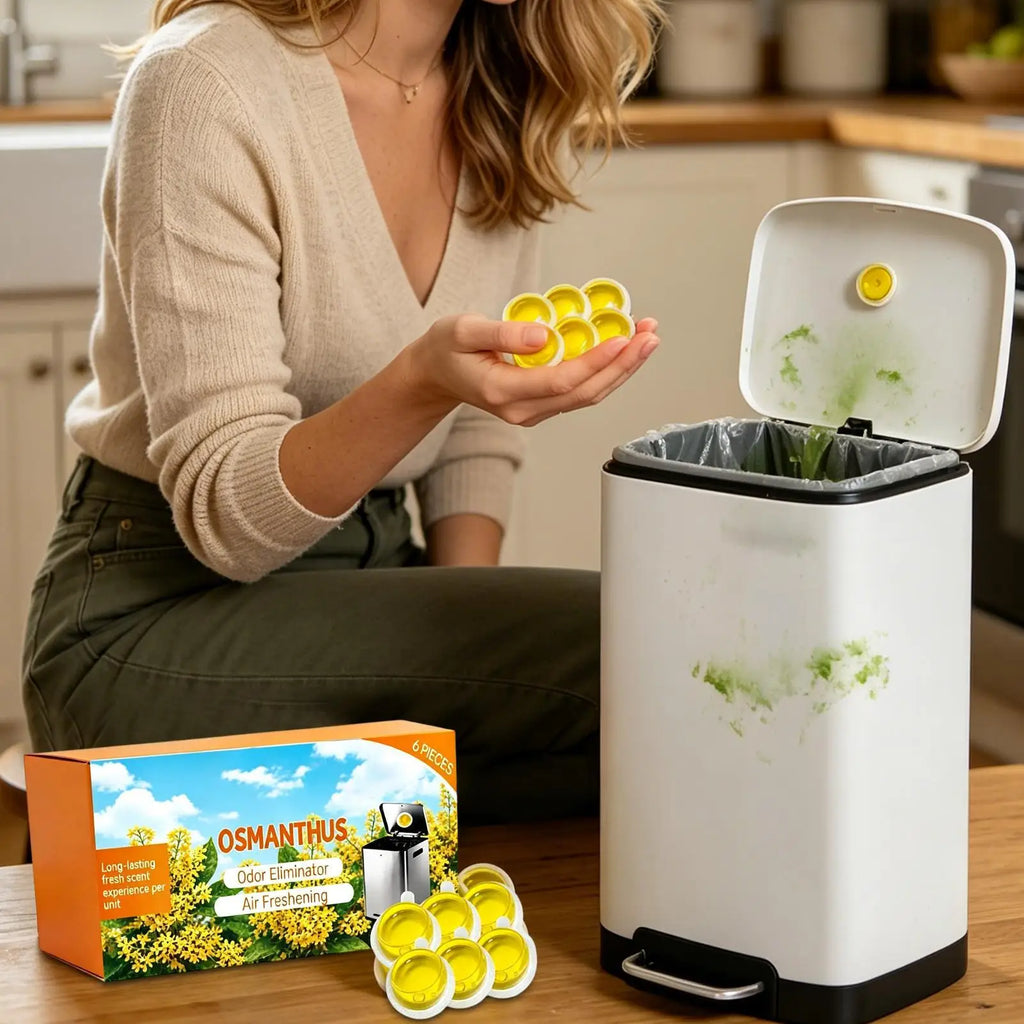 Citrus Trash Can Freshener 6-Pack | Long-Lasting Odor Absorber Trash Can Deodorizer Richie's
