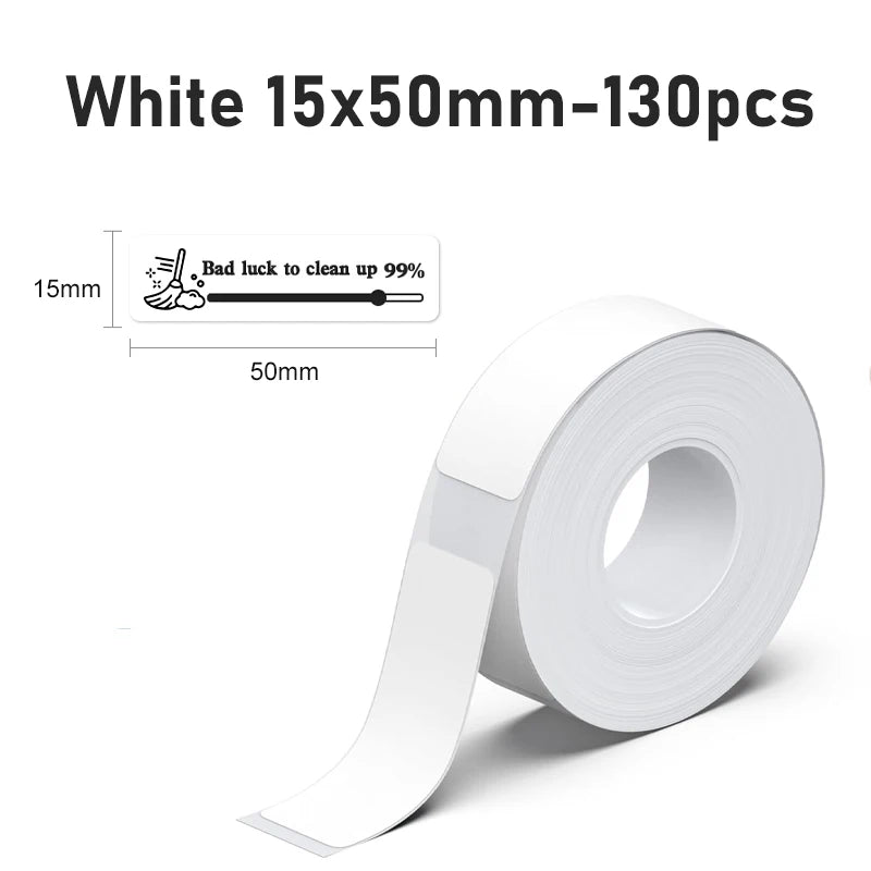 Marklife P15 Thermal Label Paper Roll – Self-Adhesive Stickers Thermal Label Paper Richie's White 15x50mm