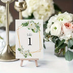 25pcs Geometric Flower Table Number Cards 1–25 | Wedding Decor Table Number Cards Richie's